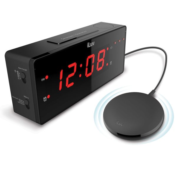 vibrating loud alarm clock for hearing impaired